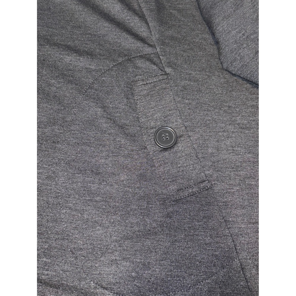 Christian Siriano New York 3X Hooded Swing Jacket Dark Heather Gray 3/4 Sleeve - Picture 5 of 7